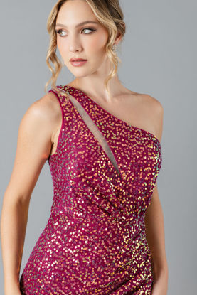 Imagen de Vestido Lentejuelas Un Hombro     ( Exclusivo Pagina )