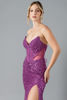 Imagen de Maxi Dress Lentejuelas Straple, Estilo Corse