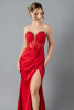 Imagen de Vestido En Satin Straple, Estilo Corse