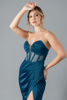 Imagen de Vestido En Satin Straple, Estilo Corse