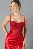Imagen de Maxi Dress Estilo Corse, Blusa Encaje, Falda Satin