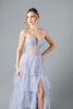 Imagen de Maxi Dress En Tull, Straple, Falda Vuelos, Brillo