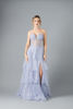 Imagen de Maxi Dress En Tull, Straple, Falda Vuelos, Brillo