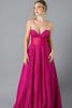 Imagen de Maxi Dress Straple, Estilo Corset, Falda Amplia, Brillo