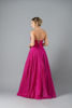 Imagen de Maxi Dress Straple, Estilo Corset, Falda Amplia, Brillo