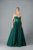 Imagen de Maxi Dress Straple, Estilo Corset, Falda Amplia, Brillo