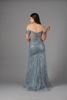 Imagen de Maxi Dress Lentejuelas, Off Shoulder, Abertura Falda
