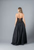 Imagen de Maxi Dress Straple, Estilo Corset, Falda Amplia, Brillo