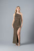 Imagen de Maxi Dress Brillo , Un Hombro, Abertura Falda    (Exclusivo Pagina)