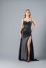 Imagen de Maxi Dress Estilo Corse, Blusa Encaje, Falda Satin