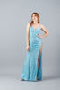 Imagen de Maxi Dress Lentejuelas, Espalda Descubierta, Abertura Falda