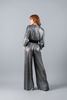Imagen de Jumpsuit Metalico Manga Ancha, Blusa Cruzada