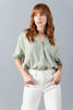 Imagen de Blusa En Lino Cuello Chino (Exclusivo Pagina)