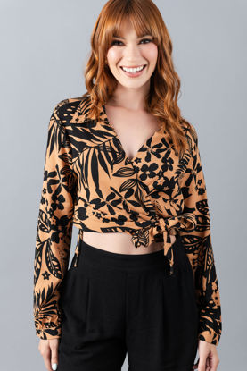Imagen de Blusa En Rayon Cruzada, Estampada     (Exclusiva Pagina)
