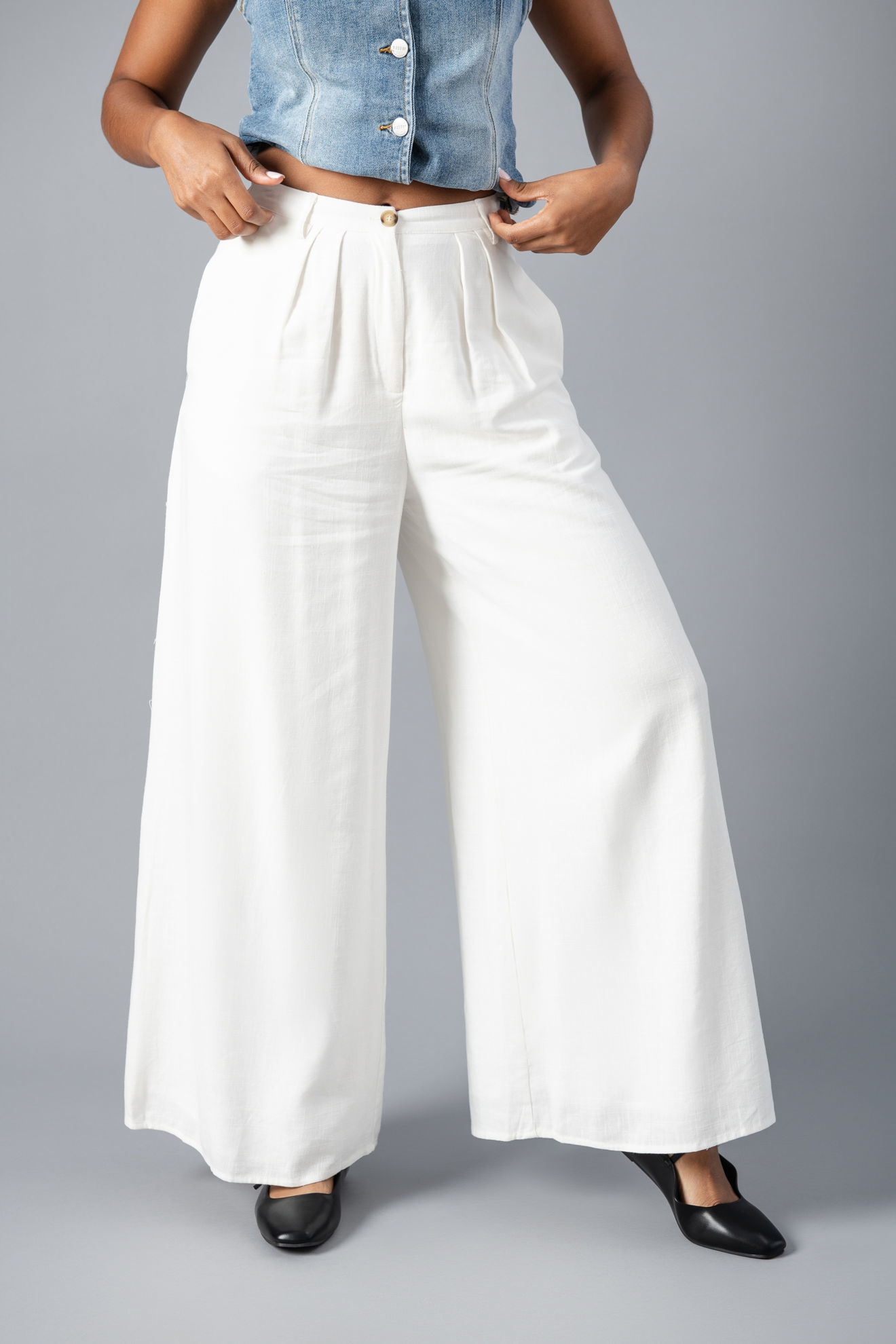 Imagen de Pantalon En Rayon Pierna Ancha     ( Exclusivo Pagina)