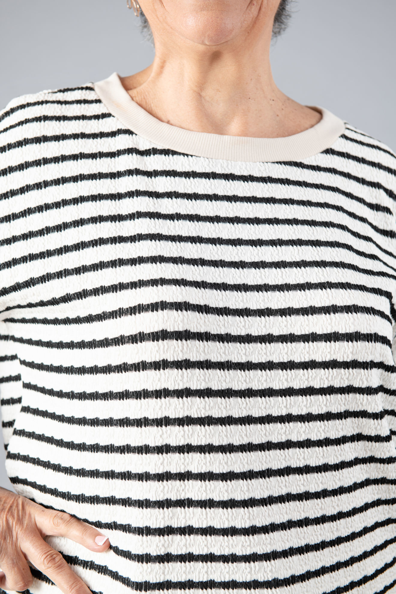 Imagen de Blusa Rayas Cuello Redondo    (Exclusivo Pagina)