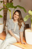 Imagen de Blusa Rayas, Detalle Botones