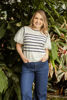 Imagen de Blusa Rayas Mangas Balloon