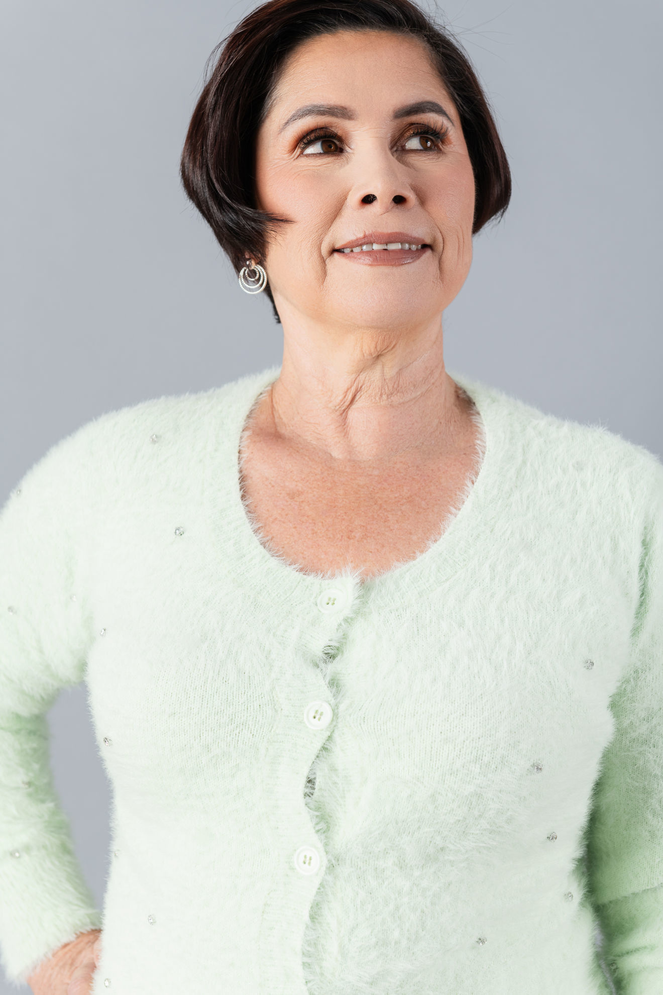 Imagen de Sweater Fuzzy Botones, Detalle Brillo  ( Exclusivo pagina )