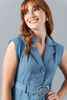 Imagen de Vestido Botones Frente, Con Cuello
