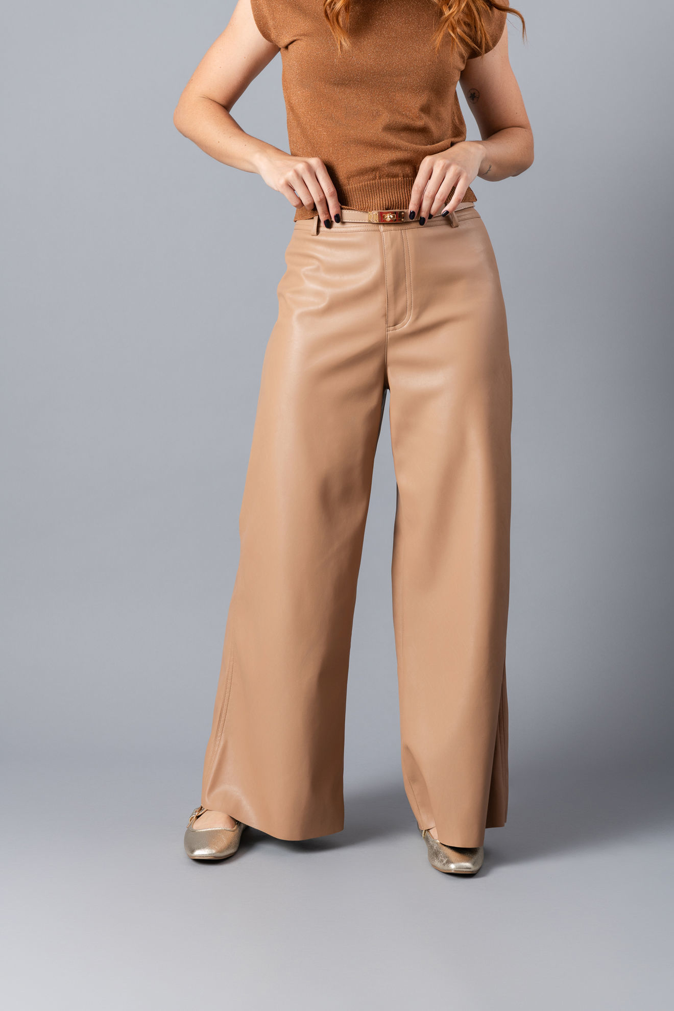 Imagen de Pantalon Wide Leg Cuerina       ( Exclusivo Pagina)