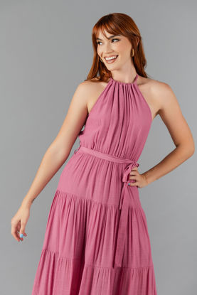 Imagen de Vestido En Rayon Estilo Halter    (No Incluye Cinturon)    (Exclusivo Pagina)