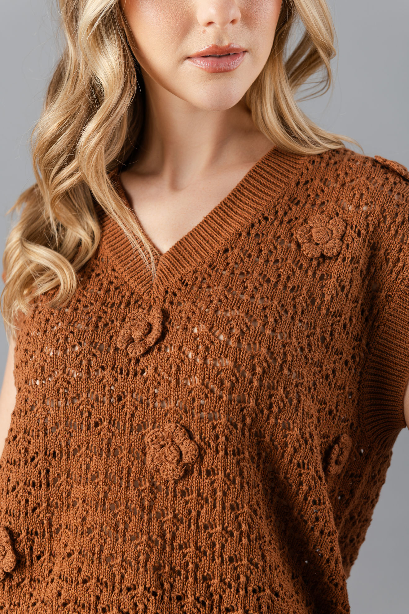 Imagen de Blusa Cuello V Tejida   ( Exclusivo pagina )