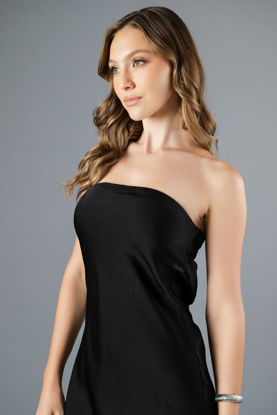 Imagen de Vestido Straple En Satin Detalle Espalda