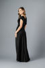 Imagen de Vestido Satin Abertura Falda