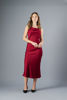 Imagen de Vestido En Satin Cuello Bobo