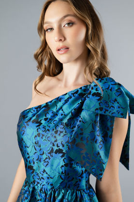 Imagen de Vestido En Jacquard Un Hombro