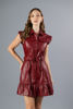 Imagen de Vestido Cuerina, Con Cinturon