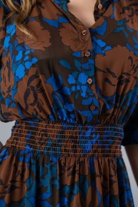 Imagen de Vestido Estampado Manga 3/4, Elastico Cintura