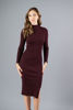 Imagen de Vestido Tejido Cuello Alto Estilo Lapiz