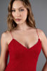 Imagen de Vestido Tirantes Brillo, Abertura Falda       (Exclusivo Pagina)