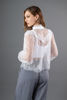 Imagen de Blusa Con Encaje Manga Larga, Cuello Alto