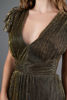 Imagen de Vestido Brillo Manga Corta Cuello V