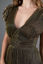 Imagen de Vestido Brillo Manga Corta Cuello V