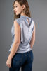 Imagen de Blusa Cuello Alto, Brillo Sin Mangas    ( Exclusiva Pagina)
