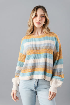 Imagen de Sweater Rayas Cuello Redondo