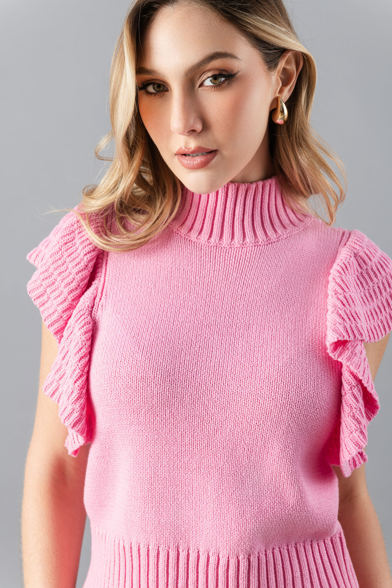 Imagen de Blusa Tejida Cuello Alto        (Exclusiva Pagina)