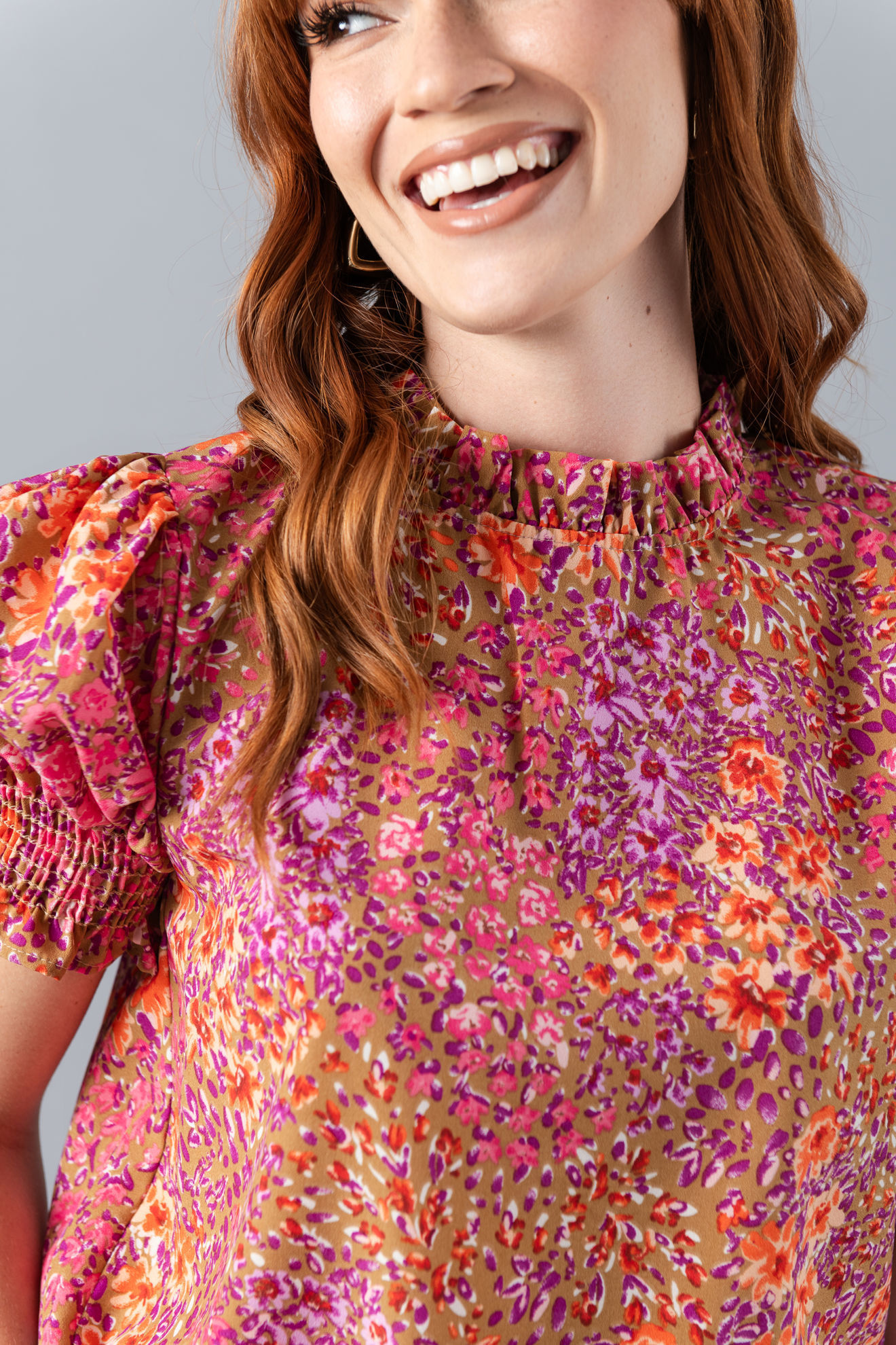 Imagen de Blusa Cuello Alto Estampado     (Exclusivo Pagina)