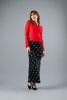 Imagen de Falda En Satin Print Lunares Blancos