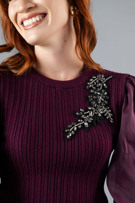 Imagen de Blusa Tejida Detalle Aplicacion