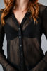 Imagen de Blusa Camisera Trasparente Manga Larga    (Exclusiva Pagina)