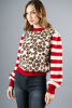 Imagen de Sweater Animal Print Mangas Rayas       (Exclusivo Pagina)