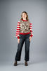 Imagen de Sweater Animal Print Mangas Rayas       (Exclusivo Pagina)