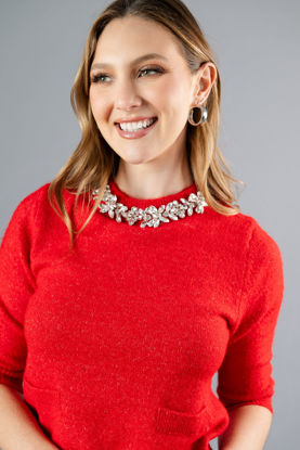 Imagen de Blusa Tejida Accesorio Plateado  ( Exclusivo pagina )