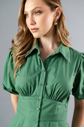 Imagen de Vestido Cuello Botones Frente    ( Exclusivo Pagina)