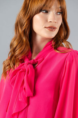 Imagen de Blusa Manga Larga Lazo Cuello      ( Exclusiva Pagina)